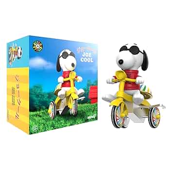 Amazon.com: Super7 Super Cycles Peanuts Snoopy Joe Cool Red